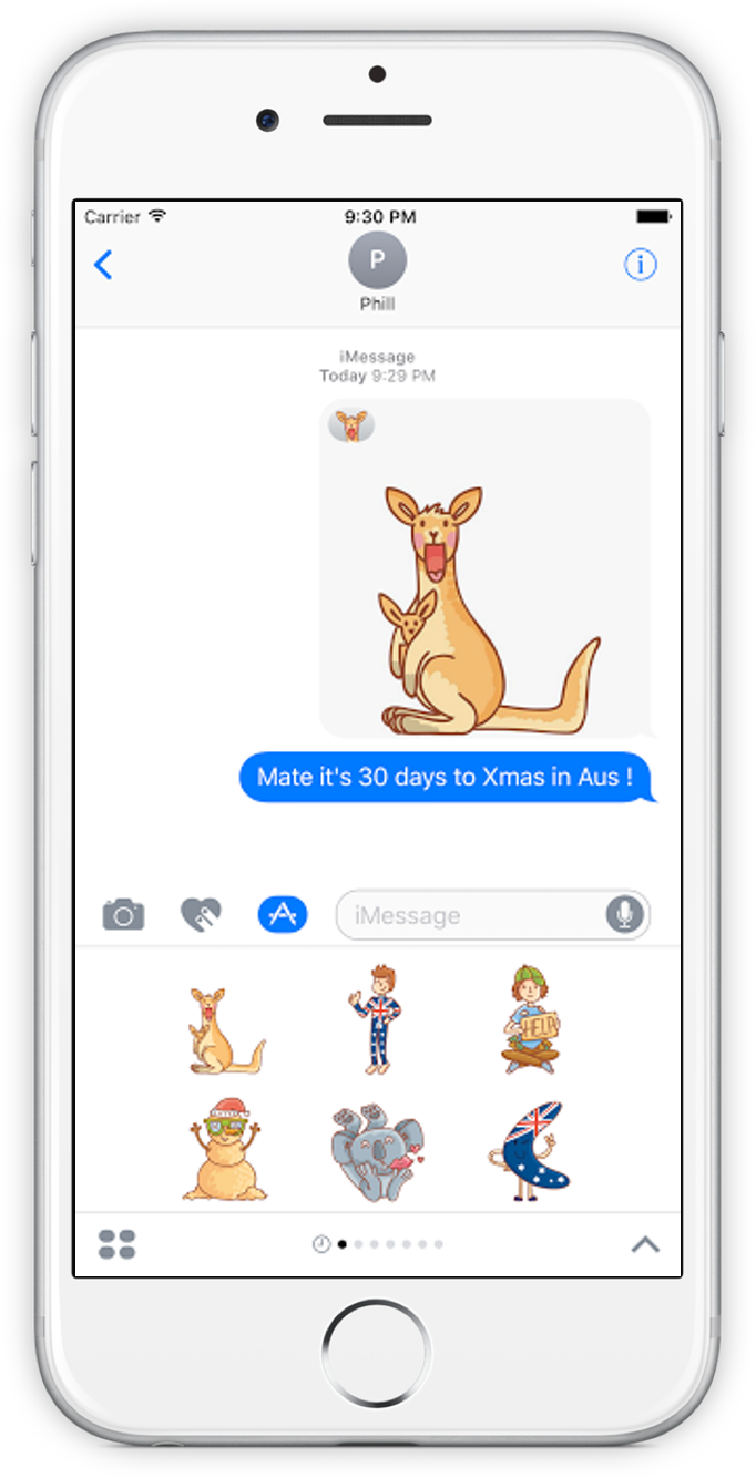 Screenshot of AussiEmoji